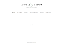 Tablet Screenshot of lowellgordon.com